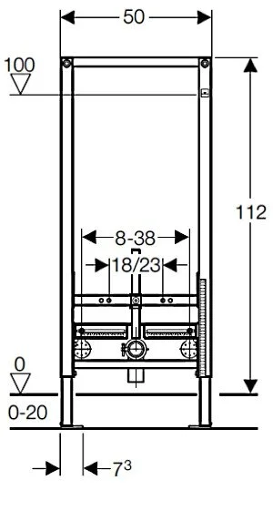Система инсталляции для биде Geberit Duofix 111.520.00.1 - Gidratop.ru изображение