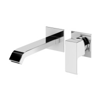 PORTA-BLI2-01-W0 Смеситель для раковины встраиваемый однорычажный, на два отверстия, исполнение хром - Gidratop.ru изображение