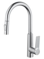 Смеситель для кухни с выдвижным изливом WONZON & WOGHAND, Хром (WW-A20782-CR) - Gidratop.ru изображение