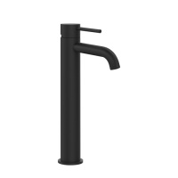 GESSI 316 смеситель для раковины на 1 отверстие, высокий h=305мм,  без донного клапана, излив 123мм, цвет: Black XL