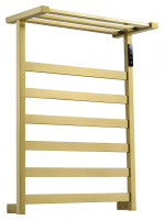 Полотенцесушитель электрический WONZON & WOGHAND FRANKFURT, Брашированное золото (WW-A1026-BG) - Gidratop.ru изображение