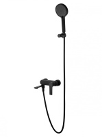 Смеситель для ванны с душем WONZON & WOGHAND BRILLIANT, Черный матовый (WW-88037079-MB) - Gidratop.ru изображение