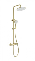 Душевая система с термостатом WONZON & WOGHAND CAPSULE, Брашированное золото (WW-B3031-A- BG) - Gidratop.ru изображение