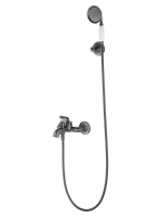 Смеситель для ванны с душем WONZON & WOGHAND STEAM, Темный графит (WW-88639008-BGM) - Gidratop.ru изображение