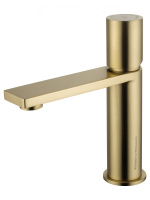 Смеситель для раковины WONZON & WOGHAND, Брашированное золото (WW-101-BG) - Gidratop.ru изображение