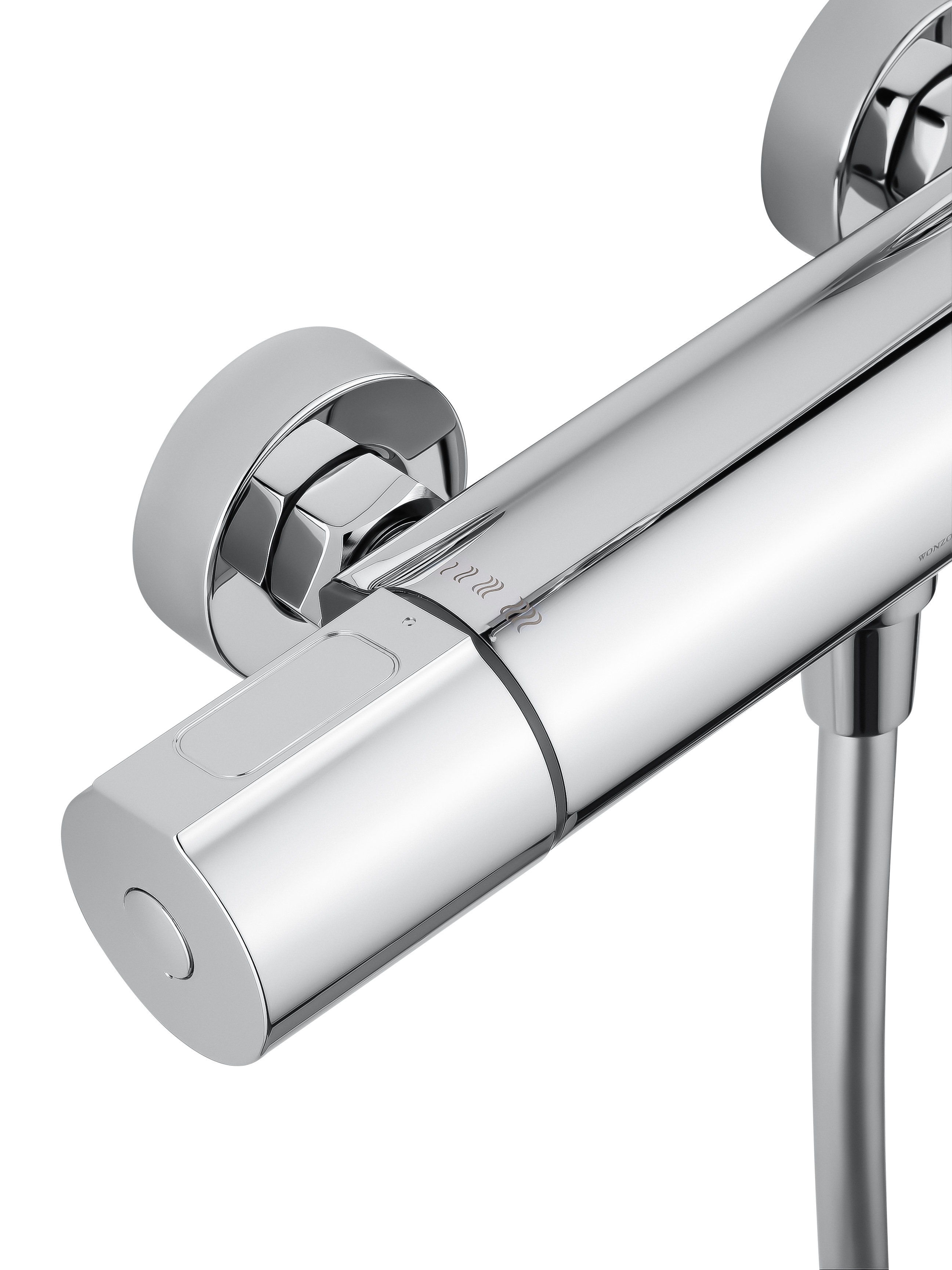 Смеситель для душа с термостатом WONZON & WOGHAND INN 6, Хром (WW-B2029-A-CR) - Gidratop.ru изображение