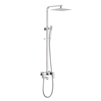 Душевая стойка ABBER Daheim AF8216SPL с изливом, сатин - Gidratop.ru изображение