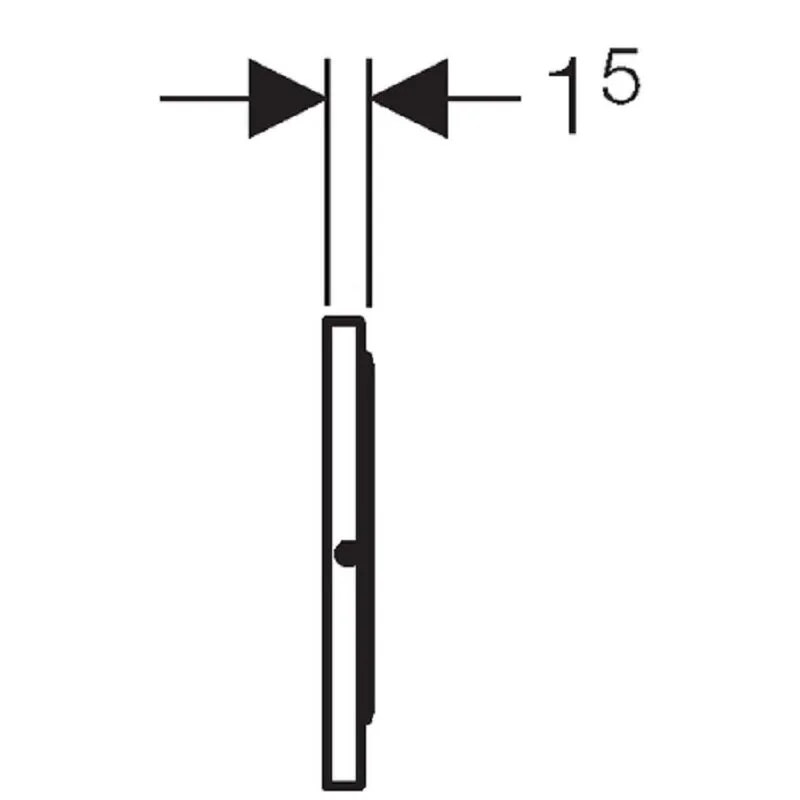 Клавиша смыва Geberit Mambo 115.751.00.1 для унитаза, хром сатин - Gidratop.ru изображение