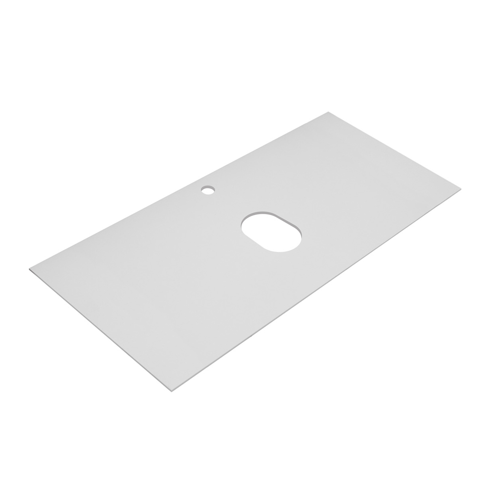 Столешница из керамогранита 1016х490 SLD-100/48-BO, Bianco Opaco - Gidratop.ru изображение