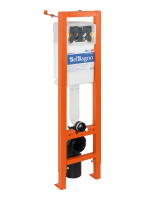 Инсталляция BelBagno 30 для подвесного унитаза, 1150х300х187 мм, со смывным бачком скрытого монтажа, фронтальное управление, крепление к стене в компл - Gidratop.ru изображение