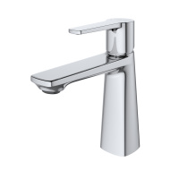 LUX-LS-01-W0 Смеситель для раковины однорычажный, без донного клапана, хром - Gidratop.ru изображение