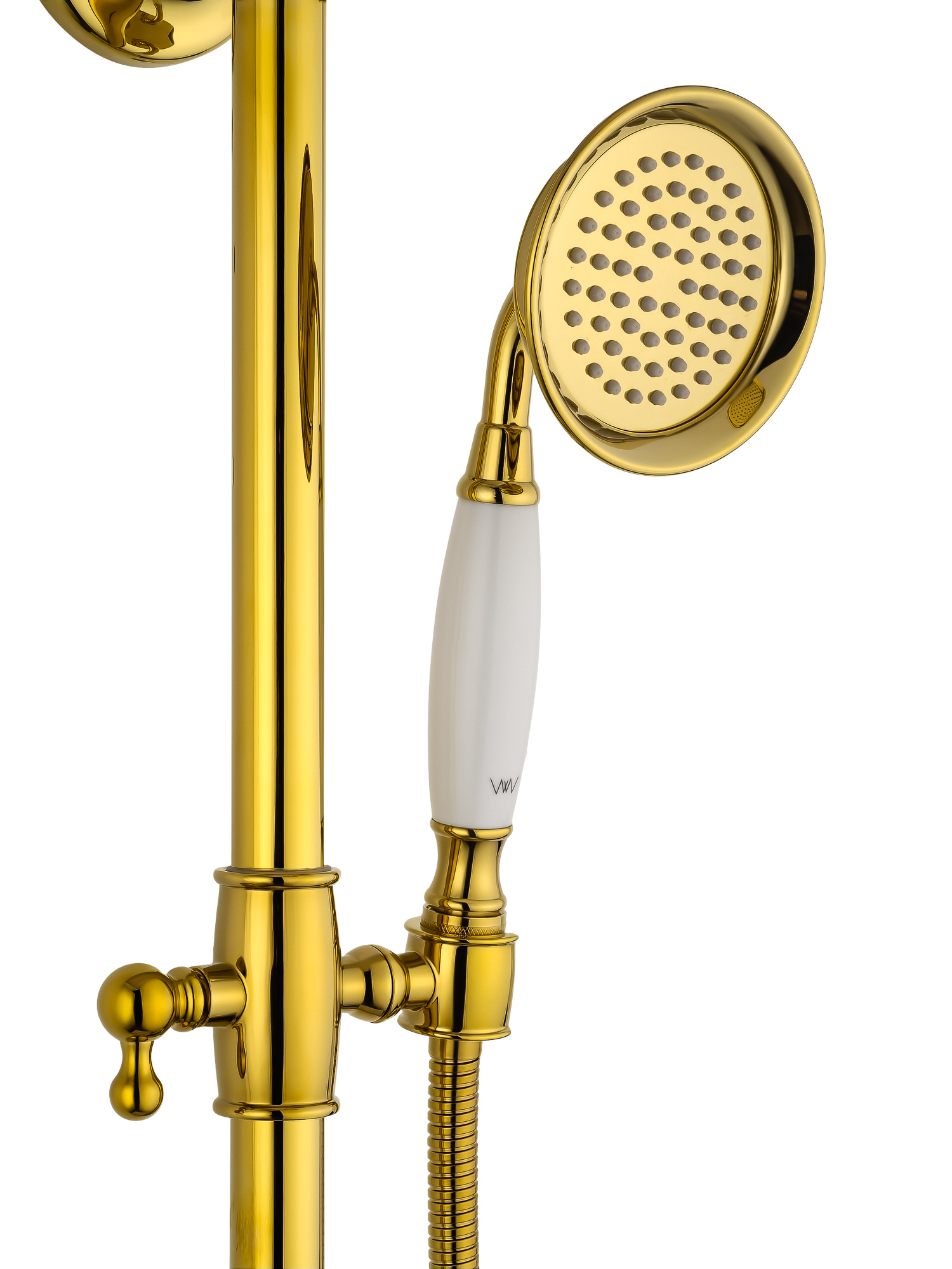 Душевая система WONZON & WOGHAND RETRO, Глянцевое золото (WW-88739020-PG) - Gidratop.ru изображение