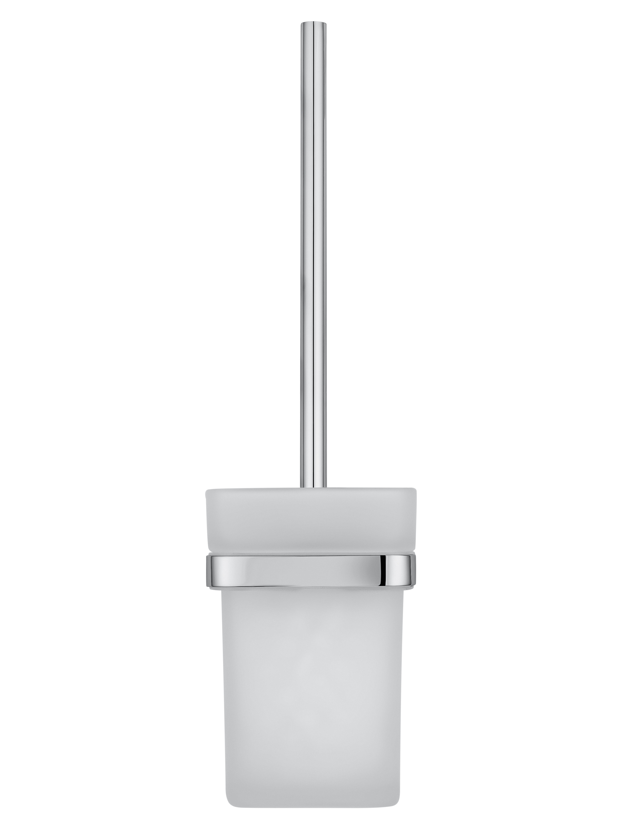 Туалетный ершик в комплекте WONZON & WOGHAND FLAT, Хром (WW-9729) - Gidratop.ru изображение