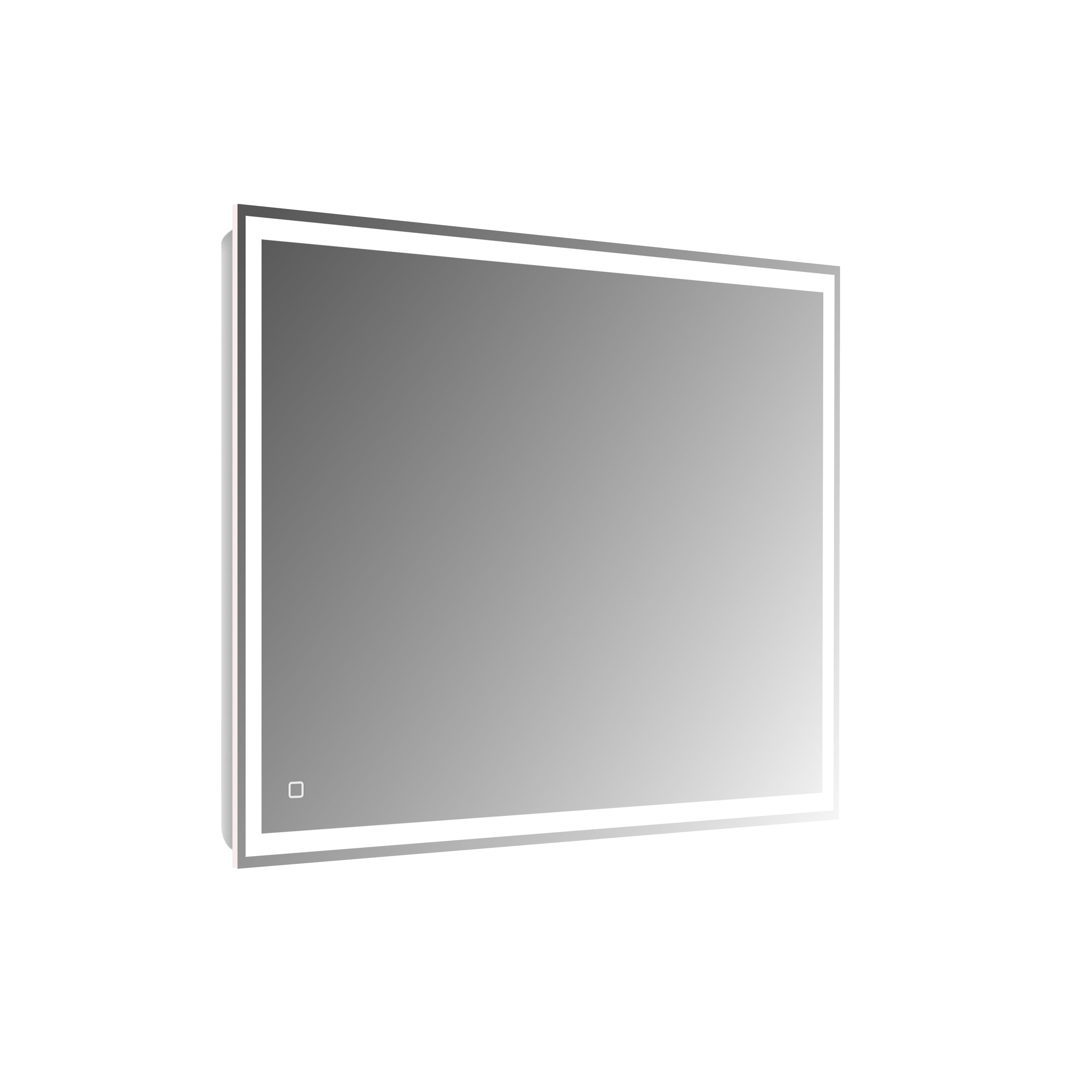 Зеркало с встроенным светильником и сенсорным выключателем SPC-GRT-900-800-LED-TCH, 12W, 220-240V, 900x30x800 - Gidratop.ru изображение