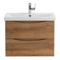 MARINO-CER База под раковину подвесная с двумя выкатными ящиками, Rovere Rustico, 664x440x500, MARINO-CER-700-2C-SO-RR-P - Gidratop.ru изображение