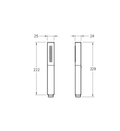 Ручной душ Jacob Delafon EO Square Shift Ellipse 14788D-CP - Gidratop.ru изображение