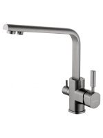 Смеситель для кухни с подключением фильтра WONZON & WOGHAND, Темный графит (WW-88458003-BGM)