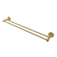 RELAX-THD-65-BORO Полотенцедержатель двойной 65,5 см, исполнение брашированное золото - Gidratop.ru изображение