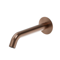 Newform X-STEEL 316 Излив для ванны, настенный, L=226 мм, G3/4" , цвет: PVD Brushed copper bronze - Gidratop.ru изображение