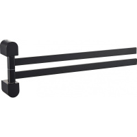 Полотенцедержатель поворотный WONZON & WOGHAND CARBON, Черный (WW-7731) - Gidratop.ru изображение