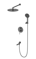 Душевая система встраиваемая WONZON & WOGHAND STICK, Темный графит (WW-88939017-BGM) - Gidratop.ru изображение
