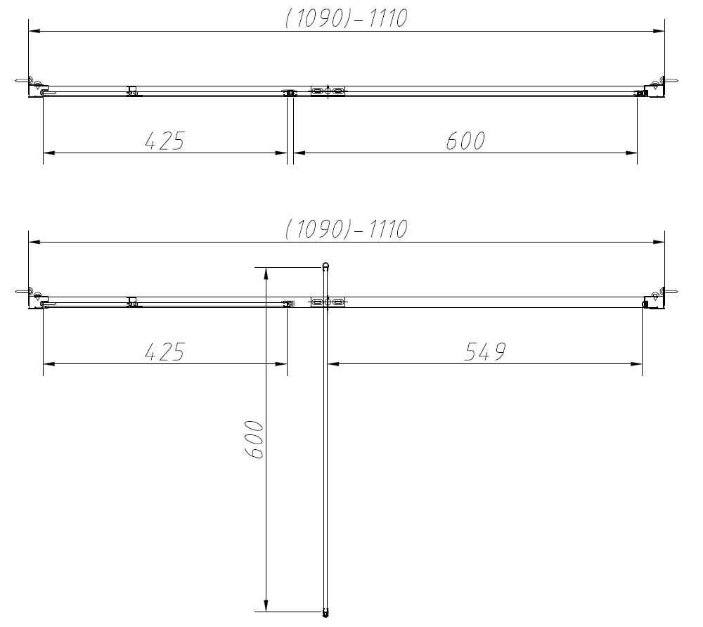 Душевой уголок Slim-N VSR-4SNP1011CL, 1100*1000, хром, стекло прозрачное - Gidratop.ru изображение