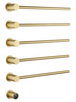 Полотенцесушитель электрический встраиваемый WONZON & WOGHAND HAMBURG, Брашированное золото (WW-AL315-BG) - Gidratop.ru изображение