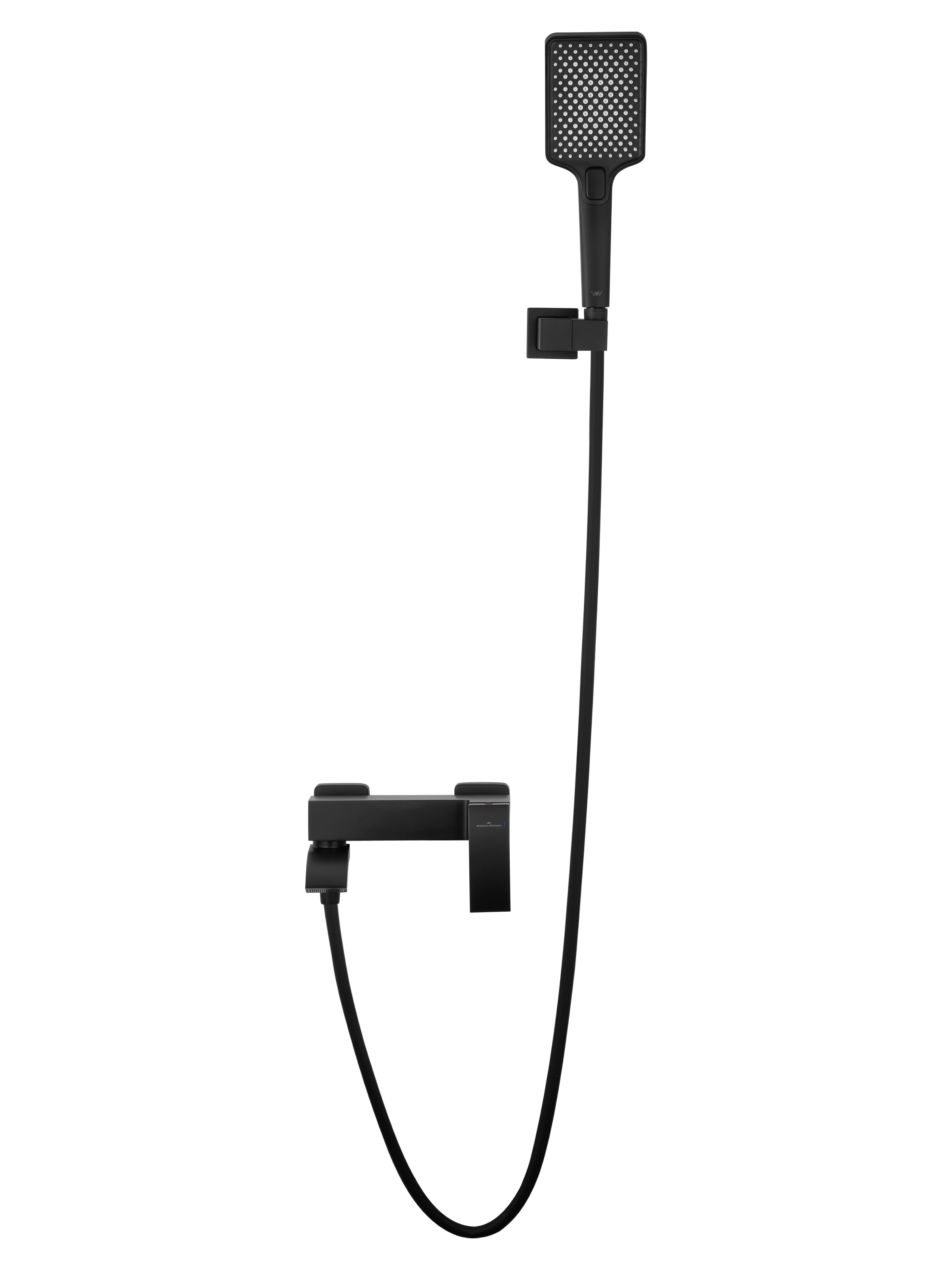 Смеситель для ванны с душем WONZON & WOGHAND FIT, Черный матовый (WW-88639009-MB) - Gidratop.ru изображение