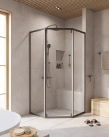 Душевой уголок CEZARES RELAX-304-P-1-100-C-GM - Gidratop.ru изображение