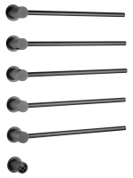 Полотенцесушитель электрический встраиваемый WONZON & WOGHAND HAMBURG, Темный графит (WW-AL315-GM) - Gidratop.ru изображение