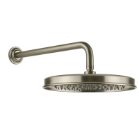 GESSI VENTI20 верхний душ Oslash;328 мм., с настенным держателем 389 мм., цвет Finox Brushed Nickel - Gidratop.ru изображение