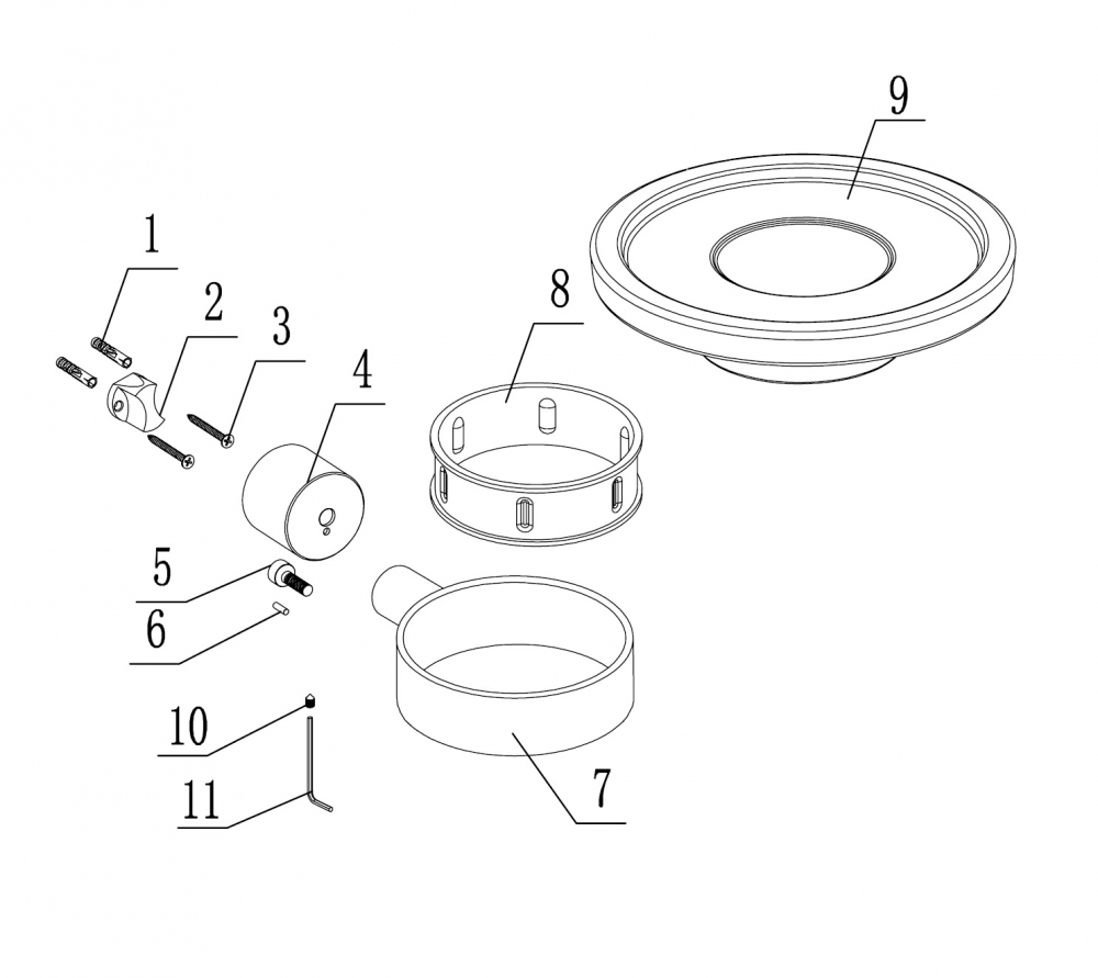 Мыльница с держателем ABBER Osten 316 AA185A8BGG оружейная сталь брашированная - Gidratop.ru изображение
