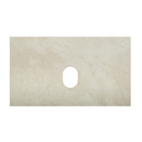 Столешница из керамогранита без отверстия под смеситель 800x460 KEP-80-MCO-W0 Marmo Crema Opaco - Gidratop.ru изображение