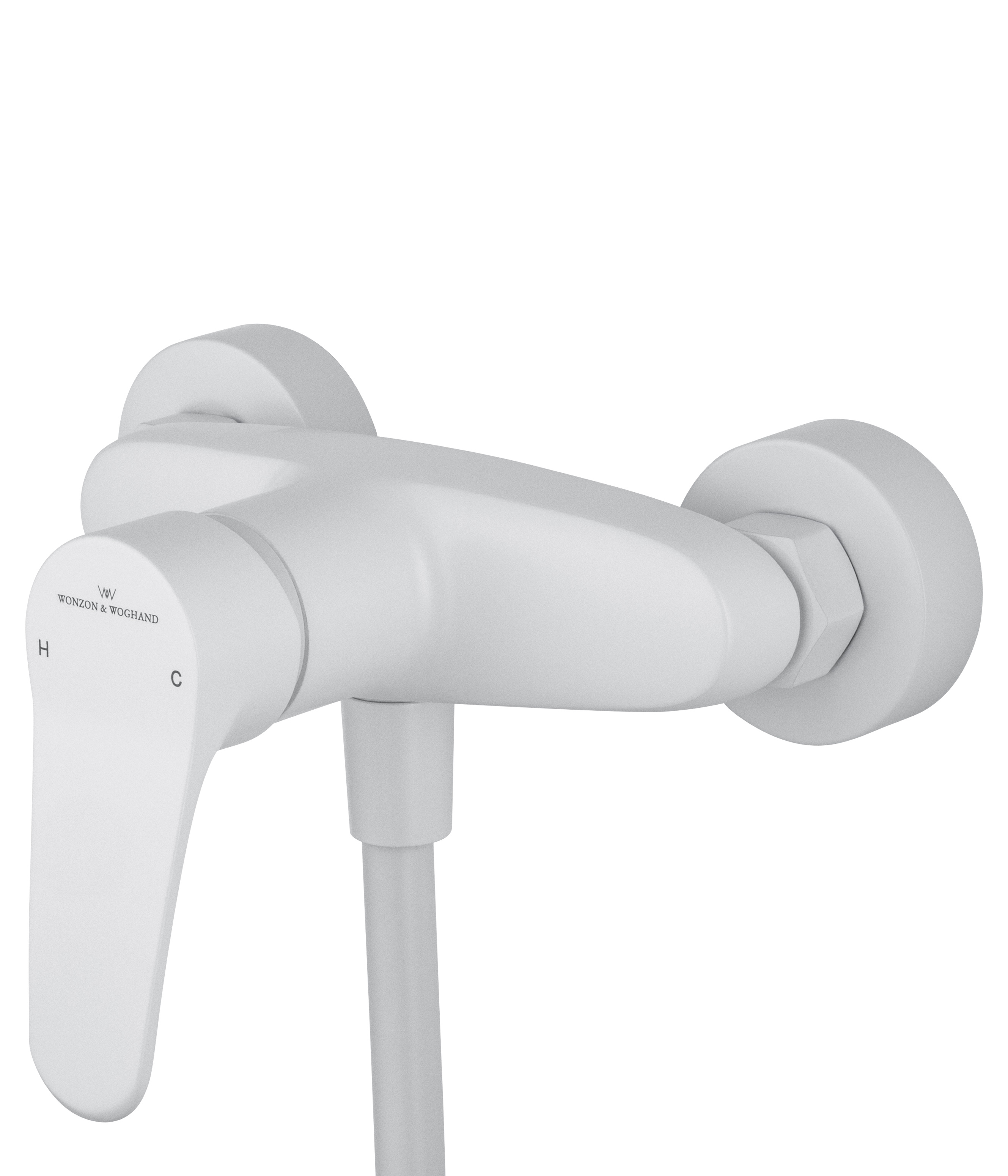 Смеситель для душа WONZON & WOGHAND ALFA, Белый матовый (WW-AE3102-MW) - Gidratop.ru изображение