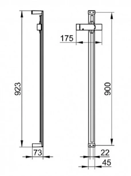 Душевая штанга Keuco Edition 11 51185010900 штанга 90 см, хром - Gidratop.ru изображение