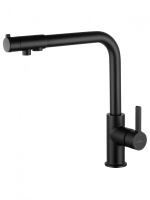 Смеситель для кухни c подключением фильтра WONZON & WOGHAND, Черный матовый (WW-88458008-MB) - Gidratop.ru изображение