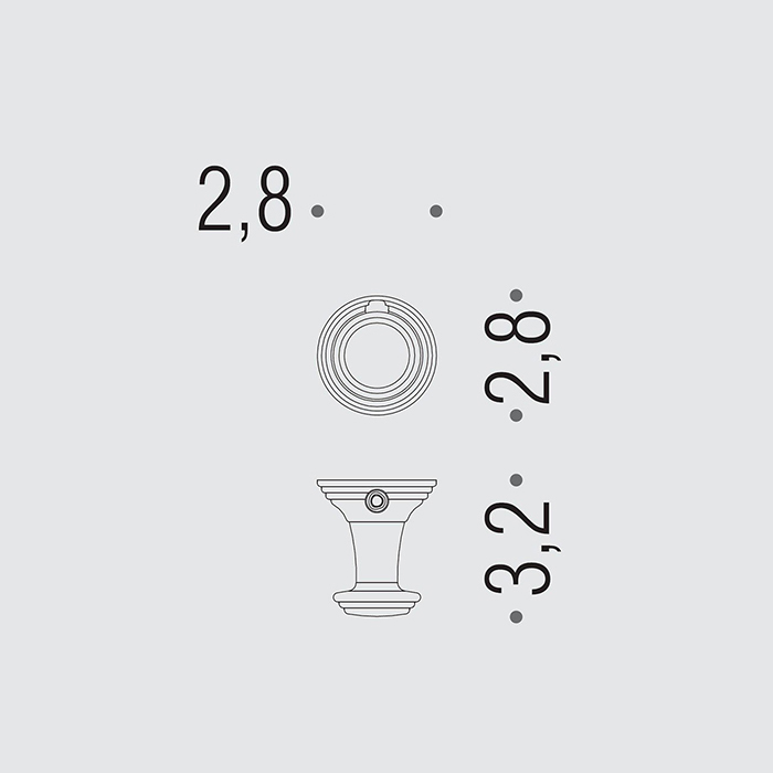 Colombo Hermitag, Крючок, Цвет: хром - Gidratop.ru изображение