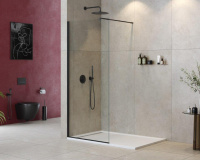 душевая перегородка CEZARES LIBERTA-L-1-95-120-C-NERO - Gidratop.ru изображение