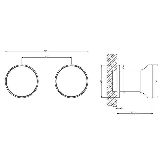 GESSI Origini смеситель встраиваемый на 2 позиции,с отд вставкой., цвет: Black Metal Brushed PVD - Gidratop.ru изображение