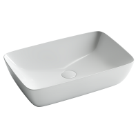 Умывальник чаша FORM накладная прямоугольная 590x400x145мм - Gidratop.ru изображение