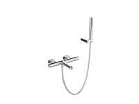 UNO Смеситель для ванны и душа в комплекте с ручным душем, шлангом и держателем, хром UNO-VASM/DFS-CRM - Gidratop.ru изображение