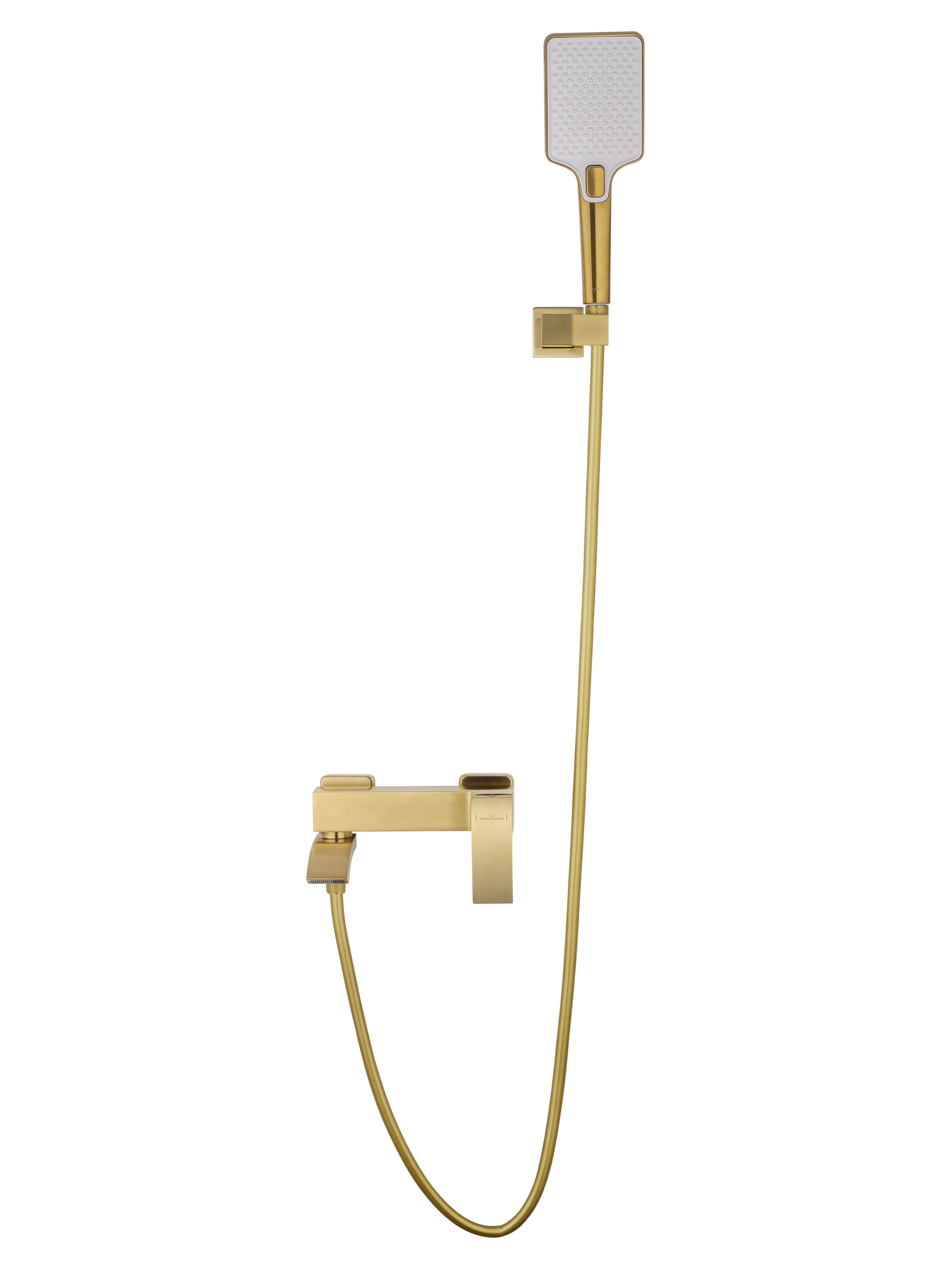 Смеситель для ванны с душем WONZON & WOGHAND FIT, Брашированное золото (WW-88639009- BG) - Gidratop.ru изображение
