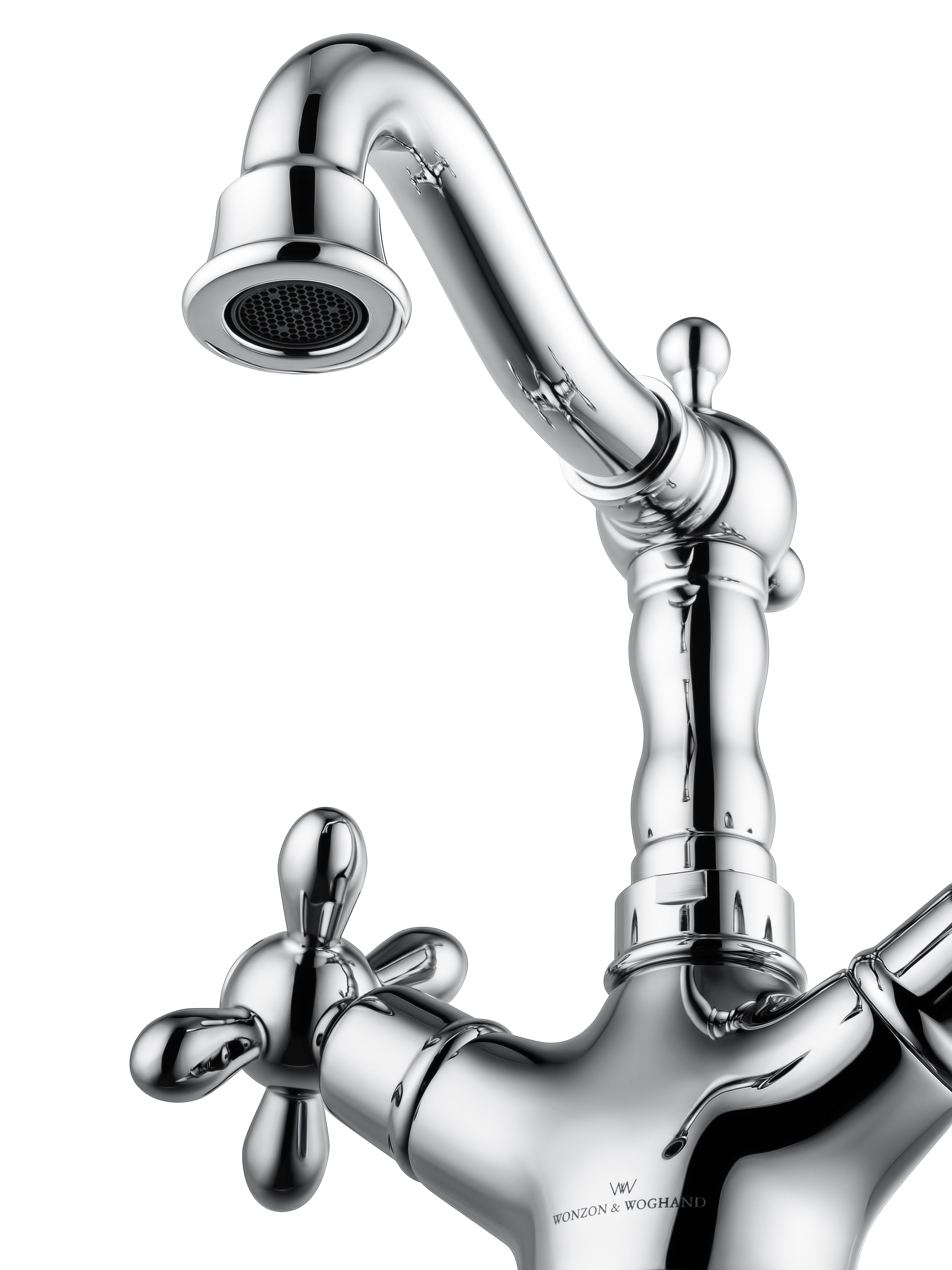 Смеситель для раковины WONZON & WOGHAND RETRO, Хром (WW-88139020-CR) - Gidratop.ru изображение
