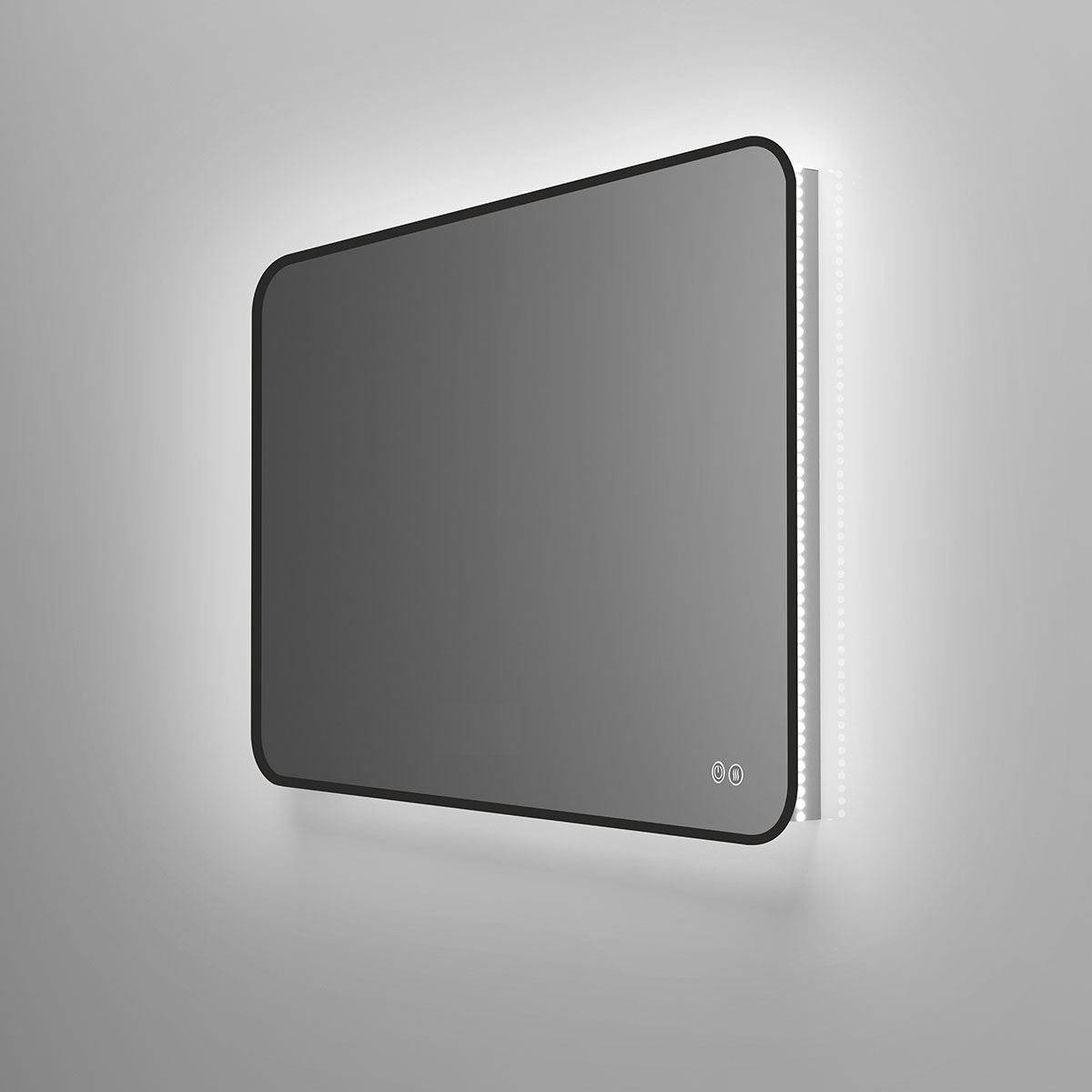 Зеркало LED VLM-3VC100B-2 1000х800 c сенсорным выключателем и диммером, антизапотевание - Gidratop.ru изображение