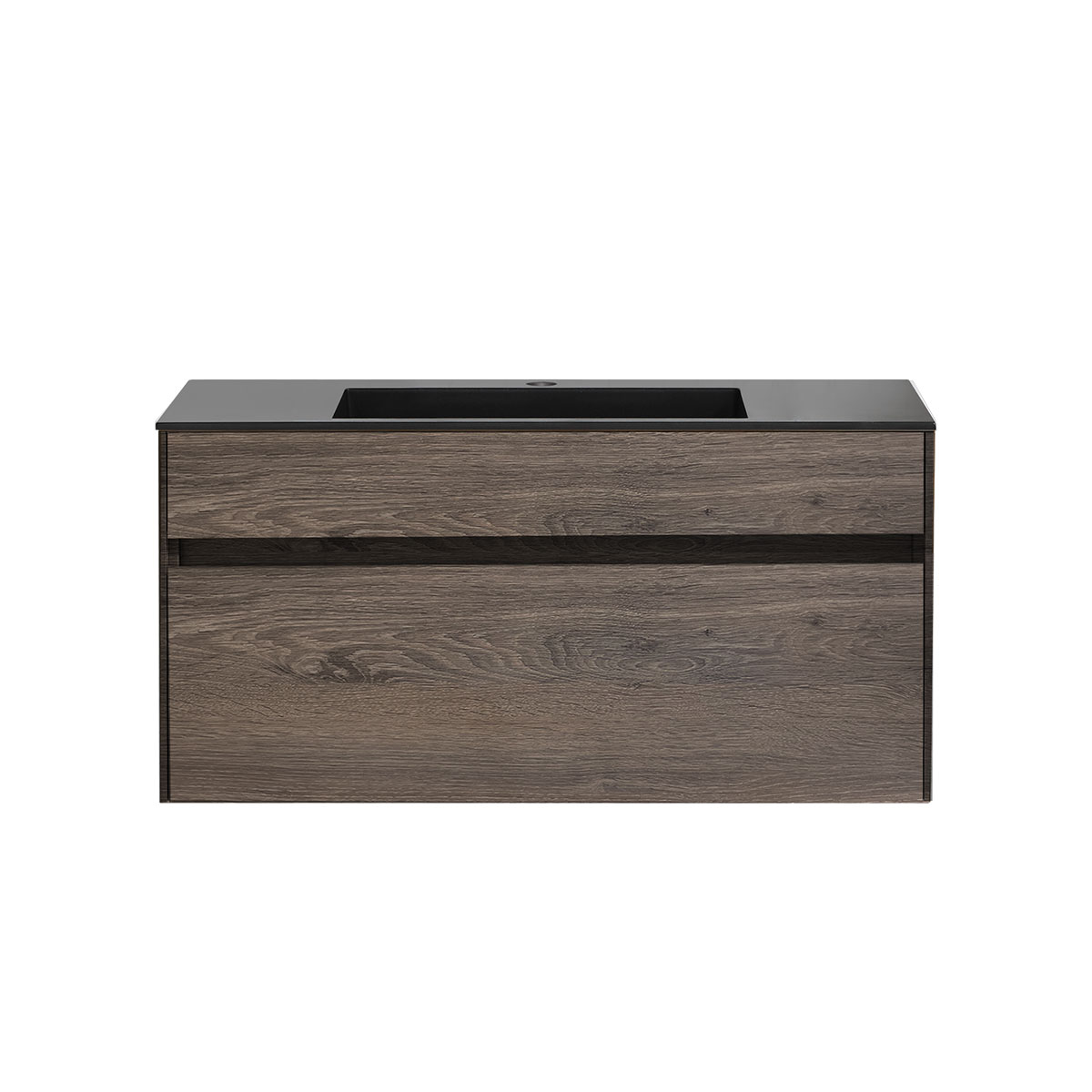 База под раковину Chiara 1000 подвесная, 1 выкатной ящик soft-close, R.Oak - Gidratop.ru изображение
