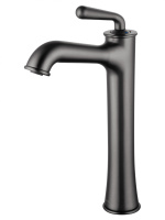 Смеситель для раковины высокий WONZON & WOGHAND STEAM, Темный графит (WW-88239008-BGM) - Gidratop.ru изображение