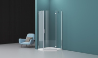 Душевой уголок BelBagno KRAFT-P-1-100-C-Cr-R - Gidratop.ru изображение