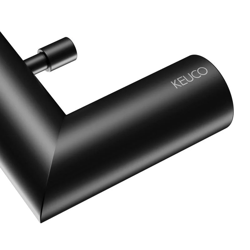 Полотенцедержатель Keuco Reva 12801370800, 80 см, цвет черный матовый - Gidratop.ru изображение