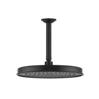 GESSI VENTI20 верхний душ Oslash;300 мм., с потолочным держателем 293 мм., цвет черный матовый - Gidratop.ru изображение