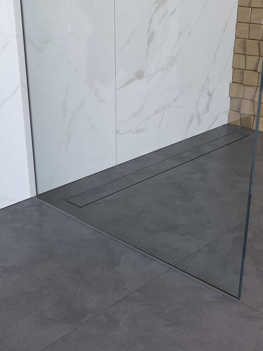 Душевая перегородка BelBagno UNO-L-1-TB-110-C-Cr - Gidratop.ru изображение